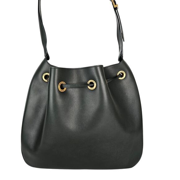 Saint Laurent Calfskin Paris VII Medium Hobo Dark Green - Picture 2 of 15